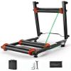 MegLob Bike Roller Trainers, Bicycle Folding Trainer for Indoor Exercise, Bike Riding Platform, Aviation Grade Aluminum Alloy Mountain Bike Rollers, Level 14 Hardness, Portable Bike Trainer view 1