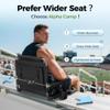 ALPHA CAMP 2 Packs Stadium Seat Chair for Bleachers with Back & Arm Rest, Black Grey view 2