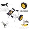 1.5MM Plug Pin Aluminum Alloy Canoeing Trailer Cart Silver view 2