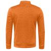 Men's Long-Sleeve Soft Touch Quarter-Zip Sweater Lightweight Casual Slim Fit Pullover Solid Mock Neck Polo Sweaters D-Orange view 2
