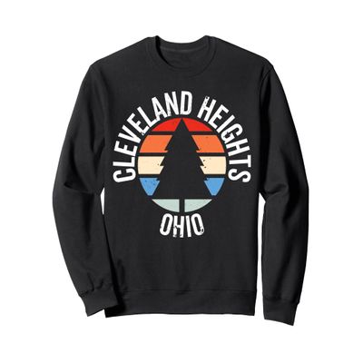 Cleveland Heights Ohio OH Retro Graphic 80s 70s Sweatshirt
