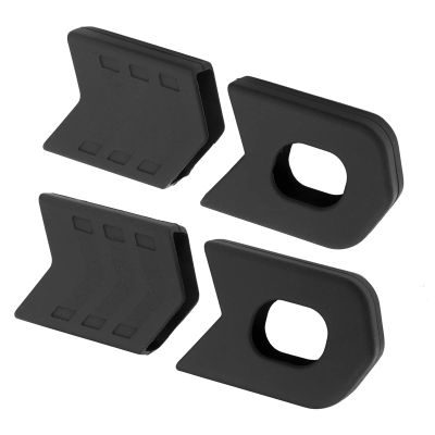 Bicycle Crank Protector 4pcs Crank Boot Protectors MTB Mountain Bike Crankset Caps Protector Universal Crank Boots(Black)