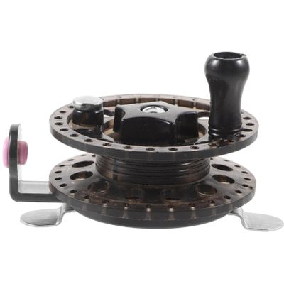 BESPORTBLE Fly Fishing Reel Plastic Fishing Gear for Sea and Freshwater Lightweight Design for Easy Use Black