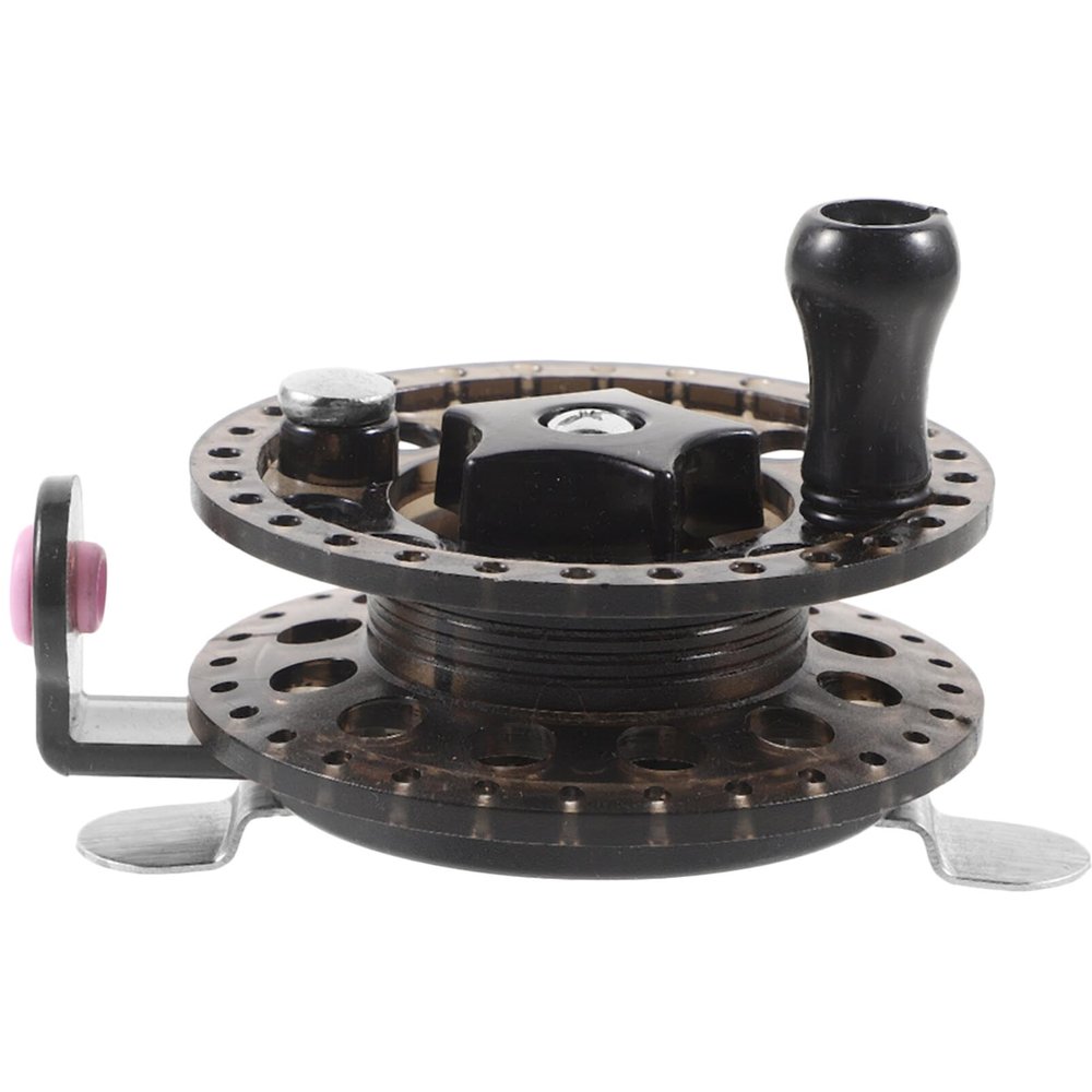 BESPORTBLE Fly Fishing Reel Plastic Fishing Gear for Sea and Freshwater Lightweight Design for Easy Use Black