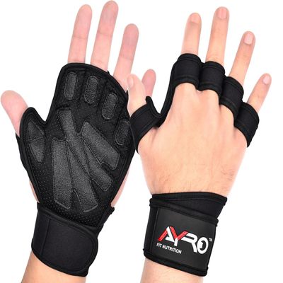 AYRO Workout Gloves for Men & Women  Gym Gloves for Men, Weight Lifting Gloves, with Wrist Support, Breathable Palm Padding, Non-Slip Grip  Ideal for Gym, Fitness, Cross Training, Cycling Gloves