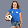 lepni.me Kids T-Shirt Israel Soccer Shirt with Your Name and Number | Israeli Flag Badge Personalized Jersey | World Cup (7-8 Years Royal-Blue Multi Color) view 3