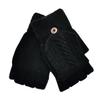 ECYC Unisex Knitted Fingerless Gloves, Solid Color Winter Warm Gloves Knit Half Finger Gloves for Men Women