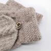 ECYC Unisex Knitted Fingerless Gloves, Solid Color Winter Warm Gloves Knit Half Finger Gloves for Men Women view 4