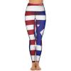 American Israel Flag Women's Yoga Pants High Waisted Workout Leggings Stretch Athletic Gym Print Long Pants M view 2