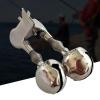 HERCHR Clip Fish Bite Alarm Bell, Iron Fishing Alert Bell Clip with Dual Alert Bells Fish Bite Sound Alarm Fishing Pole Clamp Bell for Outdoor Fishing(Dual Alert Bells) view 2