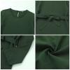 Abaya Kaftans for Women Modern Elegant Dubai Caftan Arabic Party Wear Beach Kaftan Dress Top Wide Leg Pants Prayer Clothes For Muslim Women Muslim Clothes Eid Ramadan Outfit Dark Green C 2XL view 3