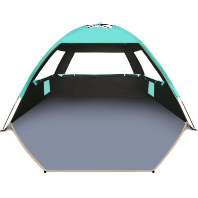 Gorich Beach Tent Sun Shelter for 3/4/6/8/10 Person with UPF 50 UV Protection, Lightweight & Easy Setup Beach Shade Canopy, Portable Beach Shade Tent Beach Cabana