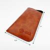 Case & Compass" Premium Vegan Leather Eyeglass and Sunglasses Case Sleeve - Slim, Travel-Friendly and Protective for Women Men view 4
