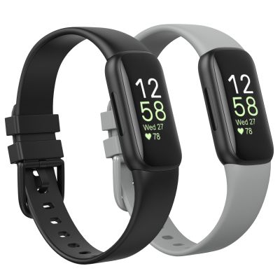2 Pack Waterproof Bands Compatible with Fitbit inspire 3 Bands Women Men