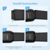 2 Pack Waterproof Bands Compatible with Fitbit inspire 3 Bands Women Men view 3