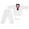 VGEBY Taekwondo Uniform with Belt, Polyester and Cotton Breathable Soft Uniform for Boys Girls Martial Arts Training (M) view 4