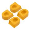 uxcell 4 Pcs Silicone Bicycle Cycling Crank Boot Protectors Mountain Bike Sleeve Crank Arm Cover Protection Yellow view 1