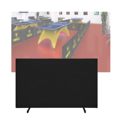 LVLDAWA Table Tennis Baffle, Movable Barricade Guardrail with Swivel Stand, Can DIY Assembled Self Training Privacy Screen for Playground, Stadium (Color : Black, Size : 140X70CM-2PCS)