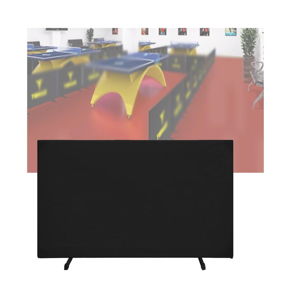 LVLDAWA Table Tennis Baffle, Movable Barricade Guardrail with Swivel Stand, Can DIY Assembled Self Training Privacy Screen for Playground, Stadium (Color : Black, Size : 140X70CM-2PCS)