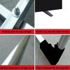 LVLDAWA Table Tennis Baffle, Movable Barricade Guardrail with Swivel Stand, Can DIY Assembled Self Training Privacy Screen for Playground, Stadium (Color : Black, Size : 140X70CM-2PCS) view 4