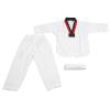 VGEBY Taekwondo Uniform with Belt, Karate Uniform Polyester and Cotton Breathable Soft for Boys Girls Martial Arts Training (L) view 2