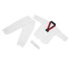 VGEBY Taekwondo Uniform with Belt, Karate Uniform Polyester and Cotton Breathable Soft for Boys Girls Martial Arts Training (L) view 4