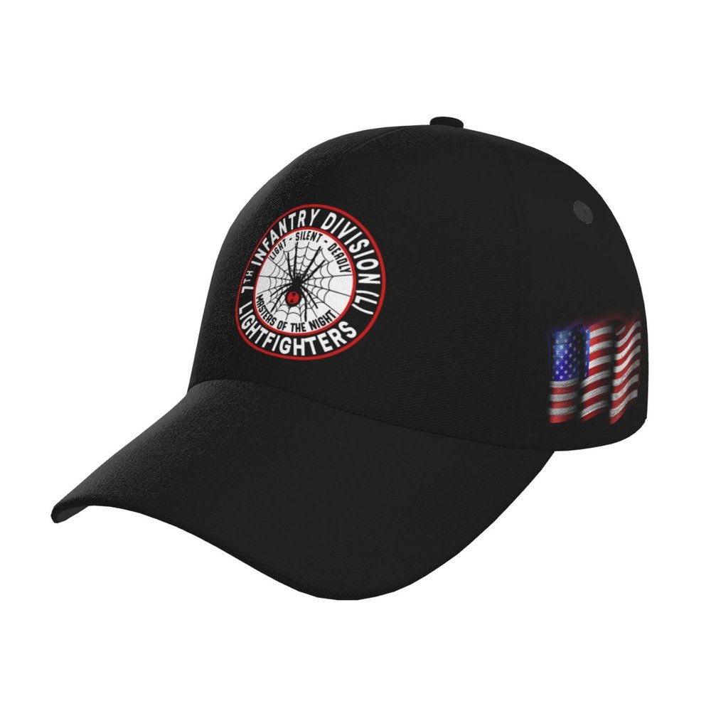 7th Infantry Division Trucker Hat for Men - Baseball Snapback Cap American Flag