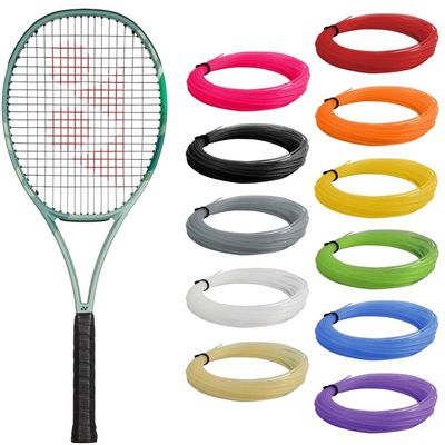 Yonex Percept 97 Olive Green Tennis Racquet Strung with Grey Syn Gut Racket String (4 1/8" Grip) - Elongated Frame for Better Control