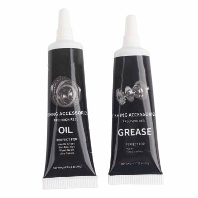 Fishing Reel Lubrication Kit, Maintenance Oil & Grease Set, Suitable for Spinning and Low - Profile Reels (Black)