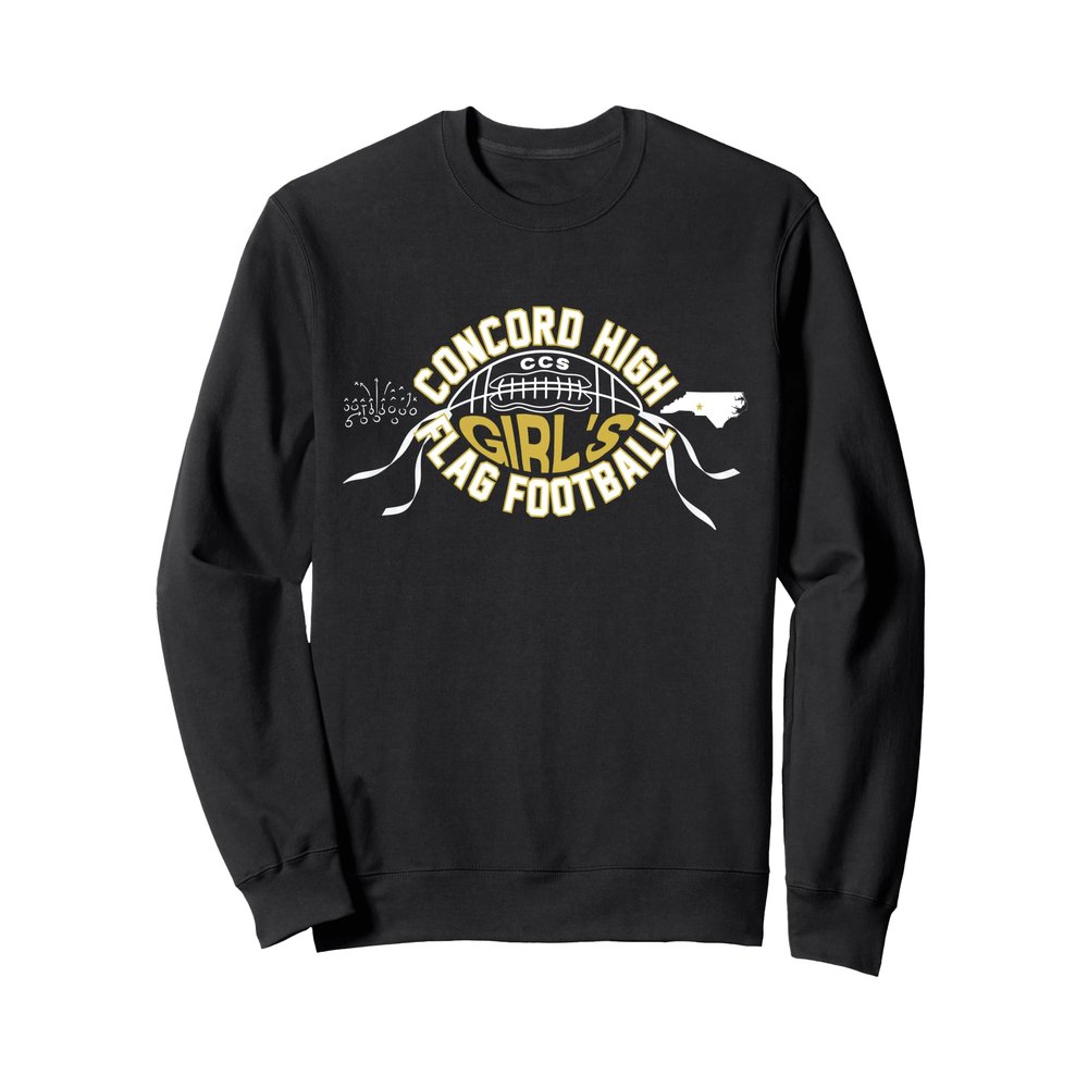 Concord Girl's Flag Football Sweatshirt