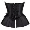 Jutrisujo Corset Top Women Outfit Lingerie Lace up Plus Size Gothic Ladies Basques Halloween Blue S view 2