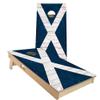 Skip's Garage Scotland Flag Cornhole Set - All-Weather 2x4 (Weather Bags) - Include Case + Hole + Edge view 1