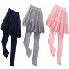 BGMINGYI Baby Girls Footless Leggins with Tutu Ruffle Lace Flower Skirt Toddler Cotton Pantskirt(US, Age, 2 Years, 3 Years, 3 Colors-Lace) view 1