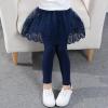 BGMINGYI Baby Girls Footless Leggins with Tutu Ruffle Lace Flower Skirt Toddler Cotton Pantskirt(US, Age, 2 Years, 3 Years, 3 Colors-Lace) view 2