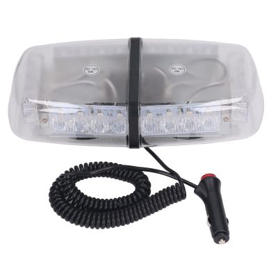 FTVOGUE Warning Lamp, Strobe Light, DC 12V LED Flashing Warning Lamp Warning Flash Light with Magnetic Base for Car Yacht, Emergency Strobe Lights