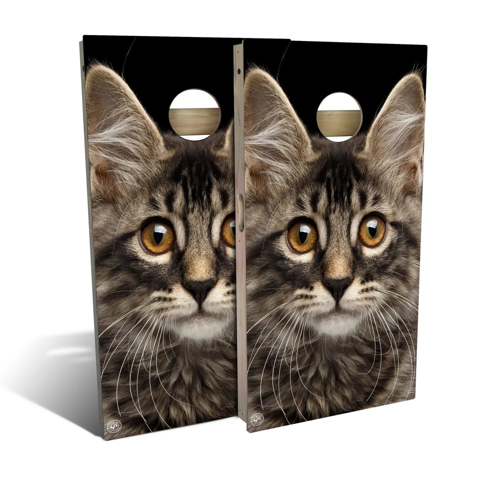 Skip's Garage Cat Cornhole Set - All-Weather 2x4 (Weather Bags) - NO Accessories
