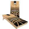 Skip's Garage Brooklyn Themed Cornhole Set - Premium 2x4 (Weather Bags) - Include Case + Hole Lights view 1