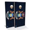 Skip's Garage Michigan Flag Cornhole Set - Backyard 2x4 (Corn Bags) - Include Carry Case view 1
