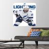 Trends International NHL Tampa Bay Lightning - Nikita Kucherov Feature Series 23 Wall Poster, 22.37" x 34.00", Poster & Push Pin Bundle view 2