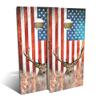 Skip's Garage American Flag Deer Cornhole Set - Backyard 2x4 (Corn Bags) - NO Accessories view 1