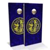 Skip's Garage Nebraska Flag Cornhole Set - Backyard 2x4 (Corn Bags) - Include Hole + Edge Lights view 1