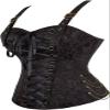Steampunk Corset Tops for Women Bustier with Straps Pirate Costume Gothic Ladies Basques Black S view 2