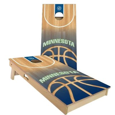 Skip's Garage Minnesota Themed Cornhole Set - Premium 2x4 (Corn Bags) - Include Hole + Edge Lights