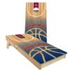Skip's Garage Cleveland Themed #3 Cornhole Set - Backyard 2x4 (Weather Bags) - Include Case + Hole Lights view 1
