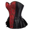 Jutrisujo Corset Top Women Outfit Lingerie Lace up Plus Size Gothic Ladies Basques Halloween Red L view 2
