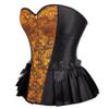 Jutrisujo Corset Top Women Outfit Lingerie Lace up Plus Size Gothic Ladies Basques Halloween Yellow L view 3