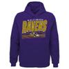 Outerstuff NFL Kids Youth 8-20 Official Team Tailgate Football Game Performance Primary Logo Long Sleeve Pullover Hoodie (10-12, Baltimore Ravens) view 2