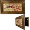 Bellewood Designs Hidden Gun Storage Cabinet with Flowers Scene - Secure Wall Mounted Concealed Gun Safe to Securely Store Your Gun & Home Self Defense Gear view 1
