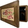 Bellewood Designs Hidden Gun Storage Cabinet with Flowers Scene - Secure Wall Mounted Concealed Gun Safe to Securely Store Your Gun & Home Self Defense Gear view 4