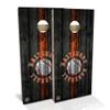 Skip's Garage Baltimore Themed Cornhole Set - Premium 2x4 (Weather Bags) - Include Case + Hole Lights view 1